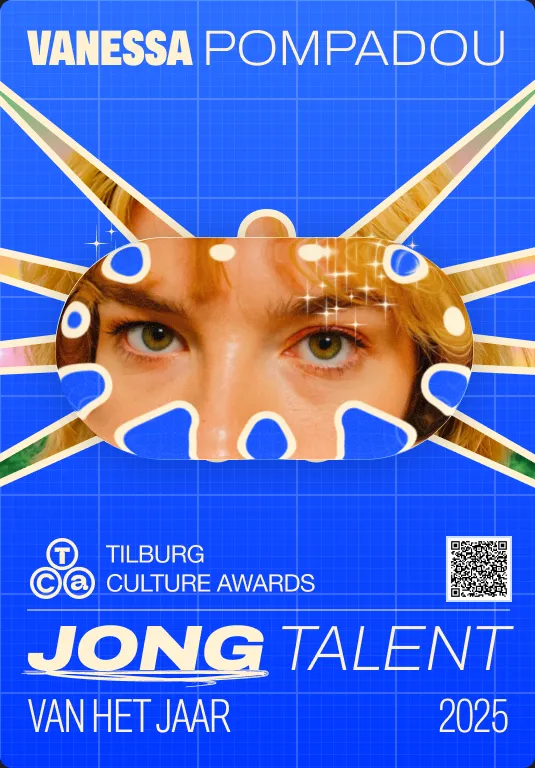 Poster Jong Talent van het Jaar 2025, blauwe versie